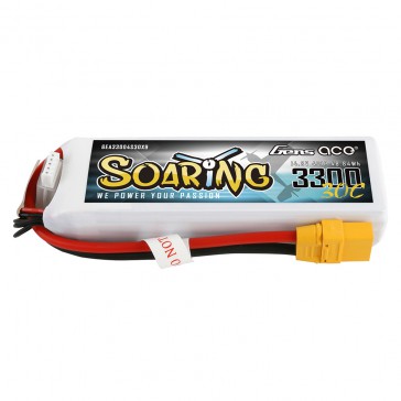 Soaring LiPo 4S 14.8V-3300-30C (XT90) 137x42.5x26mm 328g