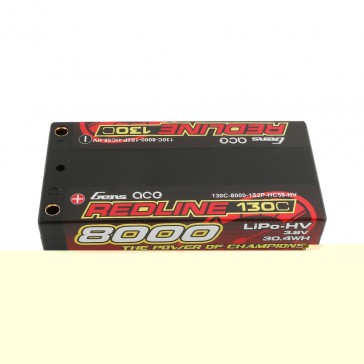 Redline LiPo 1S HV 3.8V-8000-130C (4mm) 93x47x18.5mm 150g