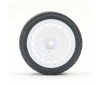 1/10TH RALLY ANGLE TYRE/WHEEL SET WHITE (4)