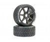 SUPAFORZA FRONT 52° TYRES/BLK 17MM HEX WHEELS