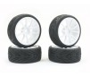 1/10 STREET/TREAD TYRE 10SP WHITE WHEEL