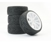 1/10 STREET/TREAD TYRE 10SP WHITE WHEEL