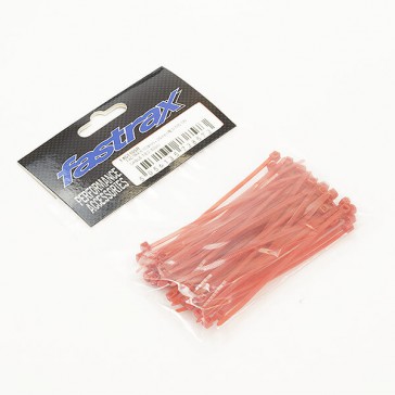 100mm x 2.5mm RED NYLON CABLE TIES (50pcs)