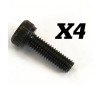 ENDURO' REAR COVER SCREWS M3 X 8MM (4)