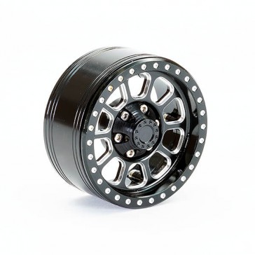 ALUMINUM BEADLOCK TEN 1.9" WHEELS - BLACK (2PC)