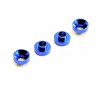 ALUMINIUM SERVO MOUNT COLLARS (4) - BLUE