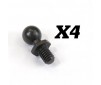 BALL STUD 4MM (4PC)