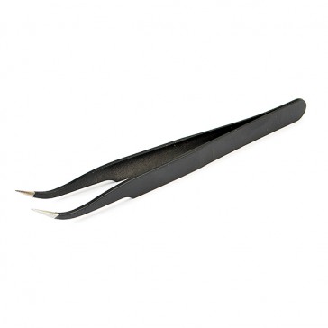 CURVED BLACK TWEEZERS