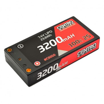 2S 3200MAH 7.4V 100C HARDCASE LP SHORTY LIPO BATT