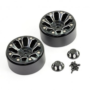 TEXAN 1/10 ALUMINUM BEADLOCK 8-SPOKE WHEELS (PR)