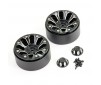 TEXAN 1/10 ALUMINUM BEADLOCK 8-SPOKE WHEELS (PR)