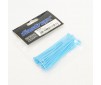 100mm x 2.5mm BLUE NYLON CABLE TIES (50pcs)