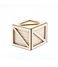 1/18TH WOODEN BOX 32X38X29MM