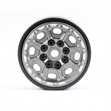 TRX-4M CNC BEADLOCK WHEELS (4) - TITANIUM