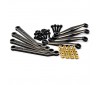 FCX24 BLACK BRASS SUSPENSION LINK RODS (8PC)