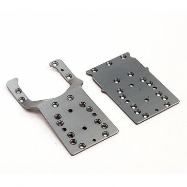 ROKATAN/RAMRAIDER FRONT & REAR ALU CHASSIS PLATES