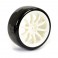 1/10 STREET/DRIFT 10SP SCALE WHEEL & V2 TYRE WHITE