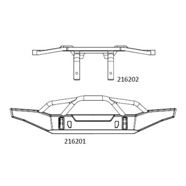 JT4 front bumper assembly