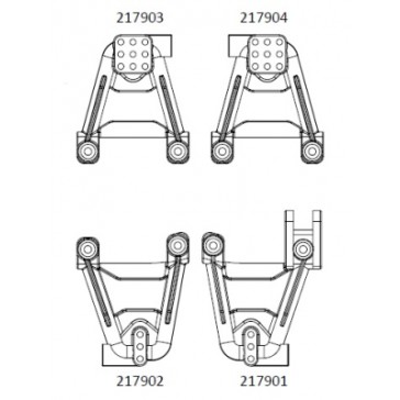 JT4 shock absorber bracket kit