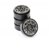 TRX-4M CNC BEADLOCK WHEELS (4) - TITANIUM