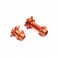 Promoto-MX : Aluminum Hub Set, Machined, Orange