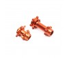 Promoto-MX : Aluminum Hub Set, Machined, Orange