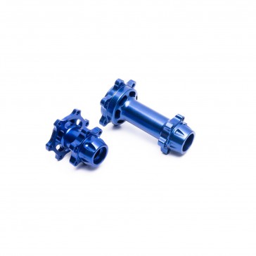 Promoto-MX : Aluminum Hub Set, Machined, Blue