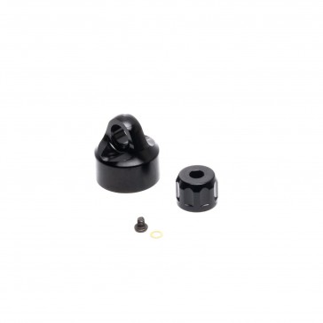 Promoto-MX : Shock Cap Set, Aluminum, Black