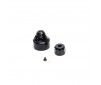 Promoto-MX : Shock Cap Set, Aluminum, Black