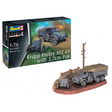 Krupp Protze KFZ 69 with 3,7cm Pak - 1:76