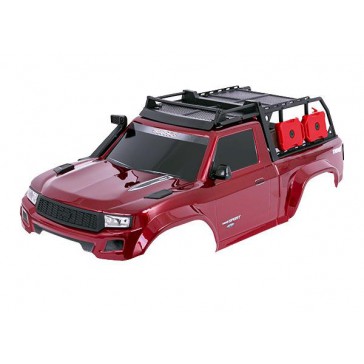 Body, TRX-4 Sport, complete, red (painted, decals applied) (includes