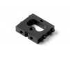 ALU FORWARD SERVO MOUNT - BLACK