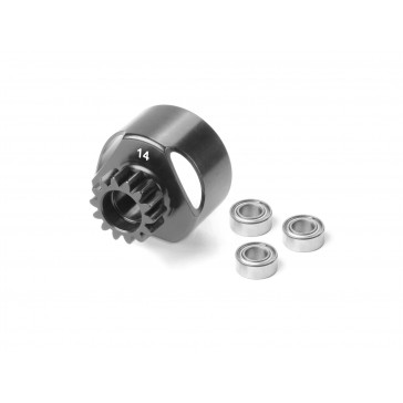 3BB CLUTCH BELL 14T - LIGHTWEIGHT + 3x BALL-BEARING