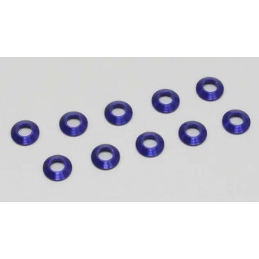 Rondelles bombees Kyosho 3x6mm (10) Bleues