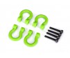 Bumper D-rings, green (front or rear)/ 2.0x12 CS (4)