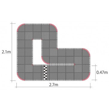 Mini-Z Grand Prix Circuit 30 Urethane (48pcs - 30x30)