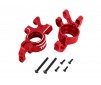 Steering blocks, 6061-T6 aluminum (red-anodized), left & right