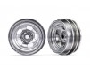 Wheels, 1.0' (satin chrome) (2)