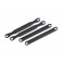 Camber link set (plastic/ non-adjustable) (front &rear) (black)