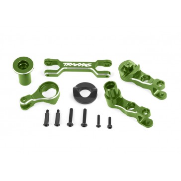 Steering bellcranks (left & right)/ draglink (6061-T6 aluminum, green