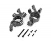 Steering blocks, 6061-T6 aluminum (gray-anodized), left & right