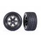 Tires & wheels, assembled, glued (2.8') (RXT charcoal gray & black ch