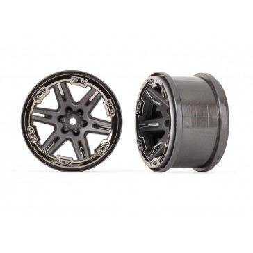 Wheels, RXT 2.8' (charcoal gray & black chrome) (2)