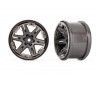 Wheels, RXT 2.8' (charcoal gray & black chrome) (2)