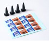 1/18 traffic cone black (4pcs)