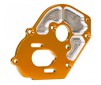 Plate, motor, machined 6061-T6 aluminum (orange-anodized) (4mm thick)