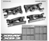 COMPOSITE DISENGAGED SUSPENSION ARM REAR LOWER LEFT - GRAPHITE