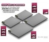 FLAT SET-UP BOARD 1-8 ON-ROAD - LIGHTWEIGHT - SILVER GREY