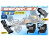 X1 COMPOSITE ADJUSTABLE REAR WING - BLACK - ETS APPROVED