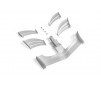 X1 COMPOSITE ADJUSTABLE FRONT WING - WHITE - ETS APPROVED